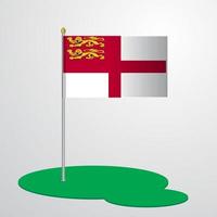 Sark Flag Pole vector