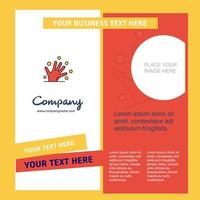 Magical hands Company Brochure Template Vector Busienss Template