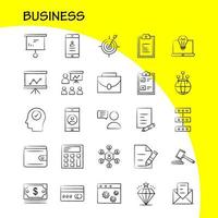 Business Hand Drawn Icon for Web Print and Mobile UXUI Kit Such as Business Dollar Money Buy Business Chat Sand Message Pictogram Pack Vector