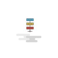 Flat Network Icon Vector