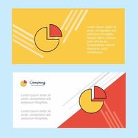 Pie chart abstract corporate business banner template horizontal advertising business banner vector