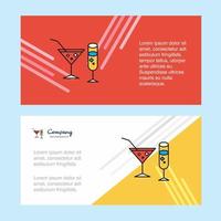 Drinks abstract corporate business banner template horizontal advertising business banner vector