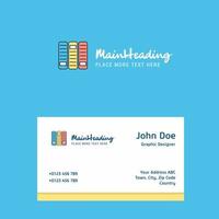 Files logo Design with business card template Elegant corporate identity Vector