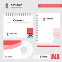 DNA Logo Calendar Template CD Cover Diary and USB Brand Stationary Package Design Vector Template