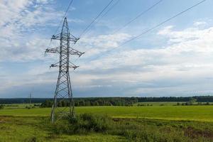 high-voltage power transmission line photo
