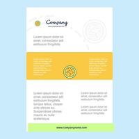 Template layout for Bacteria comany profile annual report presentations leaflet Brochure Vector Background