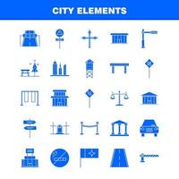 elementos de la ciudad conjunto de iconos de glifo sólido para infografías kit uxui móvil y diseño de impresión incluyen sonido de altavoz mudo altavoz de silencio medios de sonido eps 10 vector