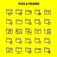 Files And Folders Line Icon Pack For Designers And Developers Icons Of Connect Folder Network Files Edit Folder Pencil Write Vector