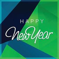 Happy New Year typographic design vector