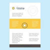 Template layout for Saw comany profile annual report presentations leaflet Brochure Vector Background