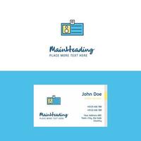 Flat Id card Logo and Visiting Card Template Busienss Concept Logo Design vector