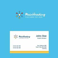 Network logo Design with business card template Elegant corporate identity Vector