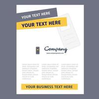 CPU Title Page Design for Company profile annual report presentations leaflet Brochure Vector Background