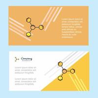 Chemical bonding abstract corporate business banner template horizontal advertising business banner vector