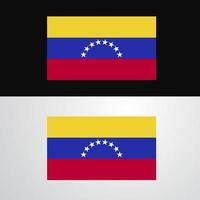 diseño de banner de bandera de venezuela vector