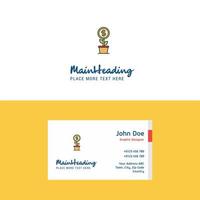 Flat Power plant Logo and Visiting Card Template Busienss Concept Logo Design vector