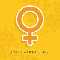 8 March logo vector design with international womens day background