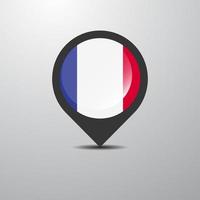 France Map Pin vector