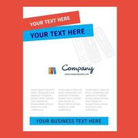 Files Title Page Design for Company profile annual report presentations leaflet Brochure Vector Background