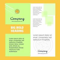 Bacteria Company Brochure Title Page Design Company profile annual report presentations leaflet Vector Background