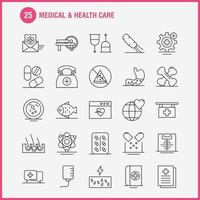 Medical And Health Care Line Icon for Web Print and Mobile UXUI Kit Such as Healthcare Hospital Medical Lab Medical Setting Hospital Plus Pictogram Pack Vector