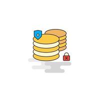 Flat Database Icon Vector