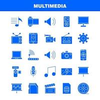 Multimedia Solid Glyph Icon for Web Print and Mobile UXUI Kit Such as Gear Maintain Setting Tool Adjustment Speaker Computer Hardware Pictogram Pack Vector