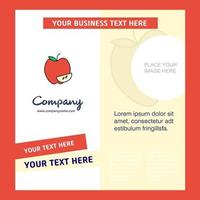 Apple Company Brochure Template Vector Busienss Template