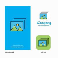 Image Company Logo App Icon and Splash Page Design Creative Business App Design Elements vector
