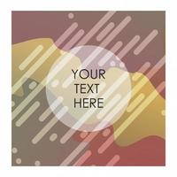 Multicolor background with typography vector