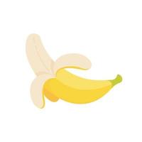 vector de plátano fruta amarilla para la salud vegetariana