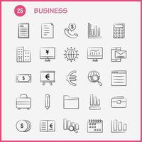 Business Hand Drawn Icons Set For Infographics Mobile UXUI Kit And Print Design Include Cloud Money Dollar Coin Gear Money Idea Bulb Collection Modern Infographic Logo and Pictogram Ve vector