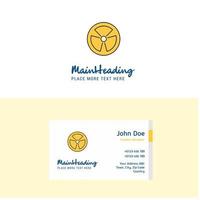 Flat Fan Logo and Visiting Card Template Busienss Concept Logo Design vector