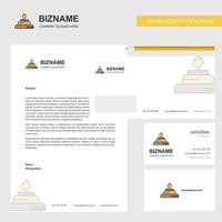 Burner Business Letterhead Envelope and visiting Card Design vector template