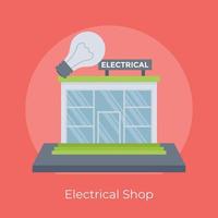 tienda de electricidad de moda vector