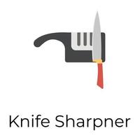 Trendy Knife Sharpener vector