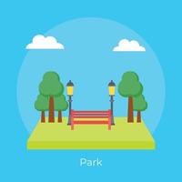 Trendy Park Concepts vector