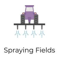 Trendy Spraying Field vector