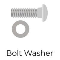 Trendy Nut Bolt vector