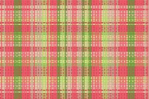 Tartan or plaid retro color pattern. vector