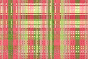 Tartan or plaid retro color pattern. vector