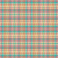 Tartan or plaid retro color pattern. vector