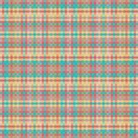 Tartan or plaid retro color pattern. vector