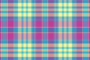 Tartan or plaid retro color pattern. vector