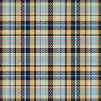 Tartan or plaid retro color pattern. vector