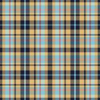 Tartan or plaid retro color pattern. vector