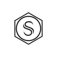 plantilla de diseño de logotipo de vector de unidad abstracta corporativa empresarial de letra s