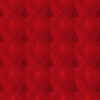 Chirstmas seamless pattern, Christmas fir on red. vector