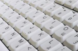 White computer keyboard photo