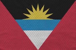 Antigua and Barbuda flag printed on a polyester nylon sportswear photo